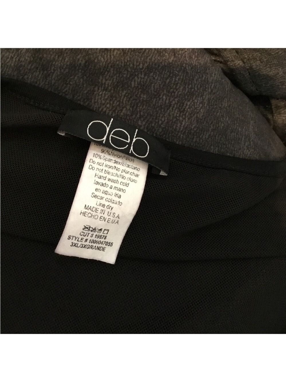 Deb hi Lo embellished hi Lo scoop neck blouse Woman’s 3X lightweight - Picture 14 of 15